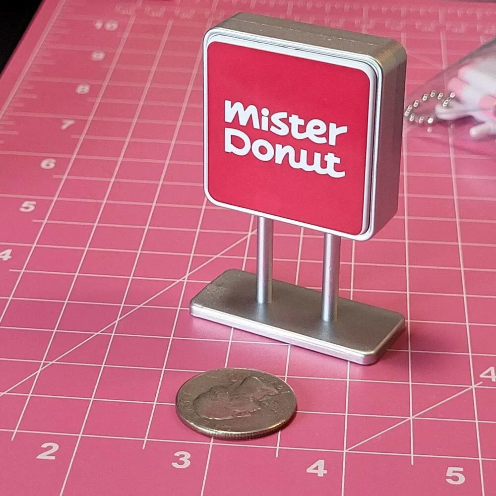 Mister Donut - Re-Ment Red Shop Sign Mini Figure